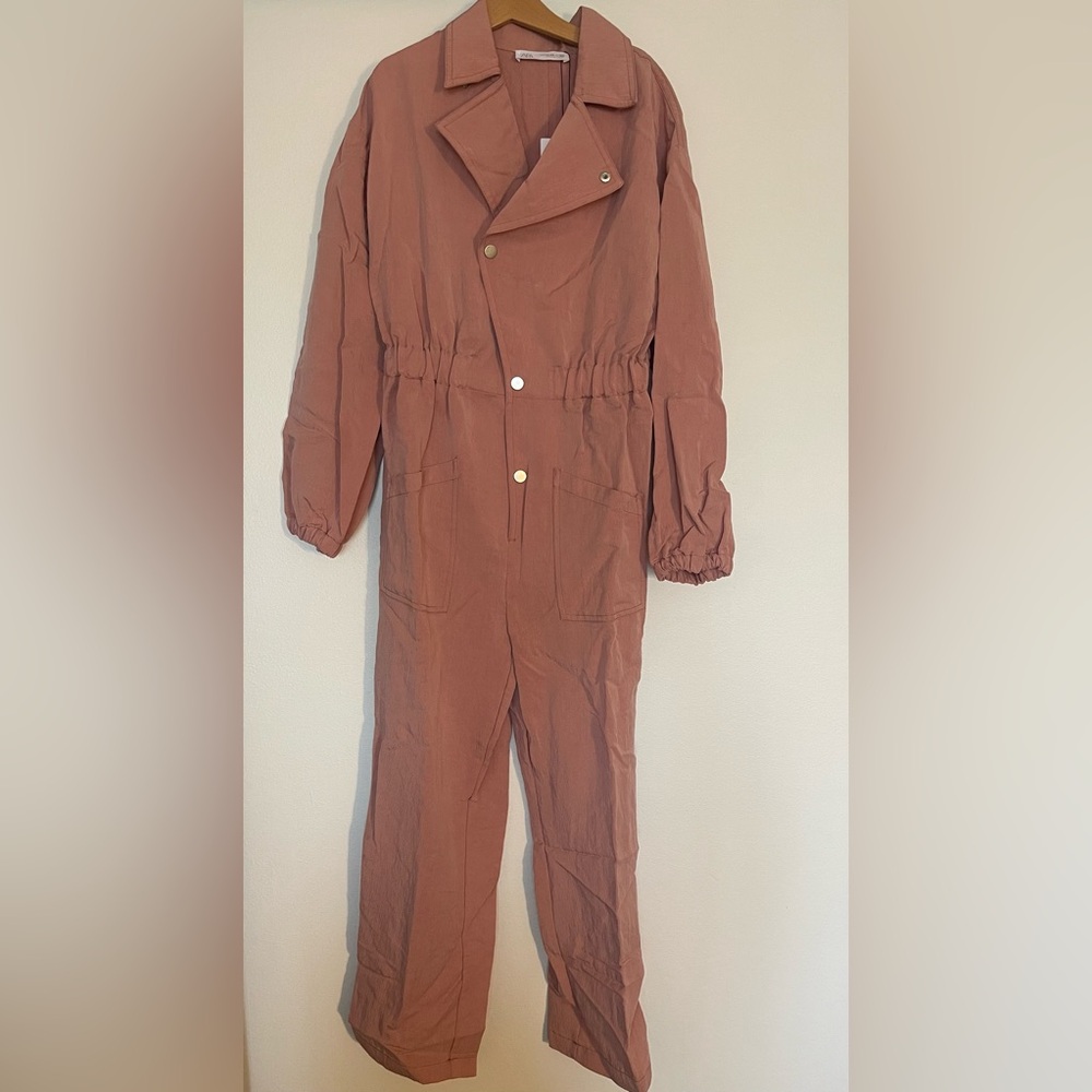 Zara Girls Pink Jumpsuit